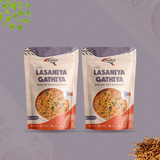 Lasaniya Gathiya – 150gm | After Cooking Gets 450gm to Serve