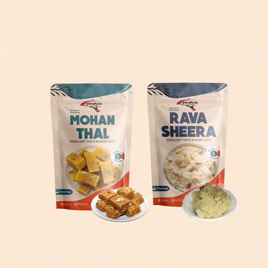 Mohanthal-Rava Shira -Combo 2 Items