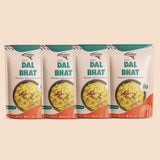 INSTAFOOD Dal Bhat Ready to Cook 800 gm | Instant Food | Ready to Eat Meal | Just Add Water and Cook (pack of 4) - ShetaExports By Instafood