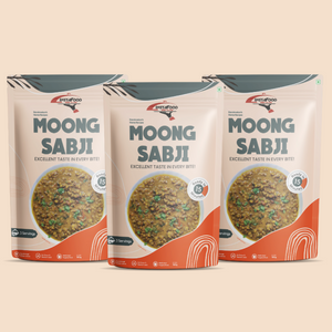 INSTAFOOD Moong Sabji Ready to Cook 450 gm | Instant Food | Ready to Eat Meal | Just Add Water and Cook (pack of 3)