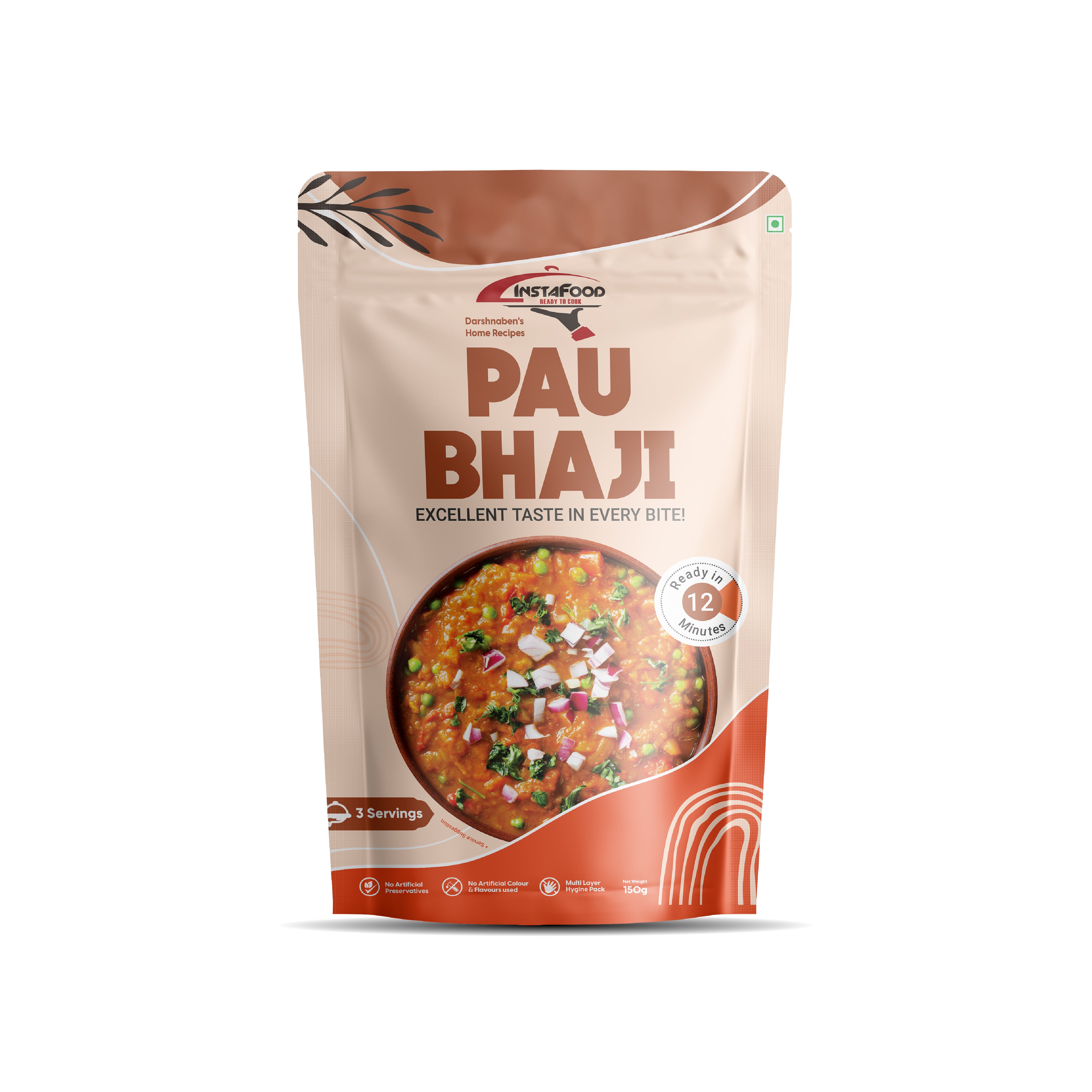 Pav Bhaji -150Gm - ShetaExports By Instafood